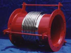 300 N.B. PEBIFLEX Axial bellows expansion joint with tie rods
